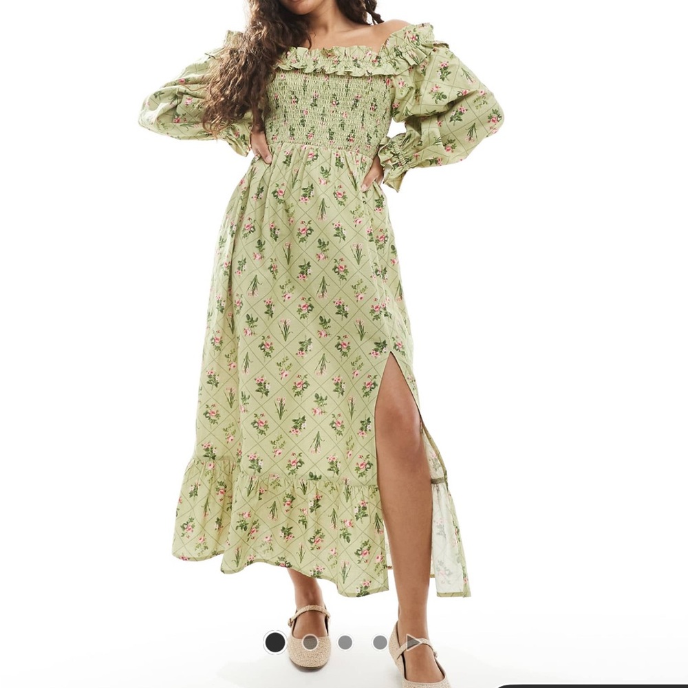 Miss Selfridge linen floral dress